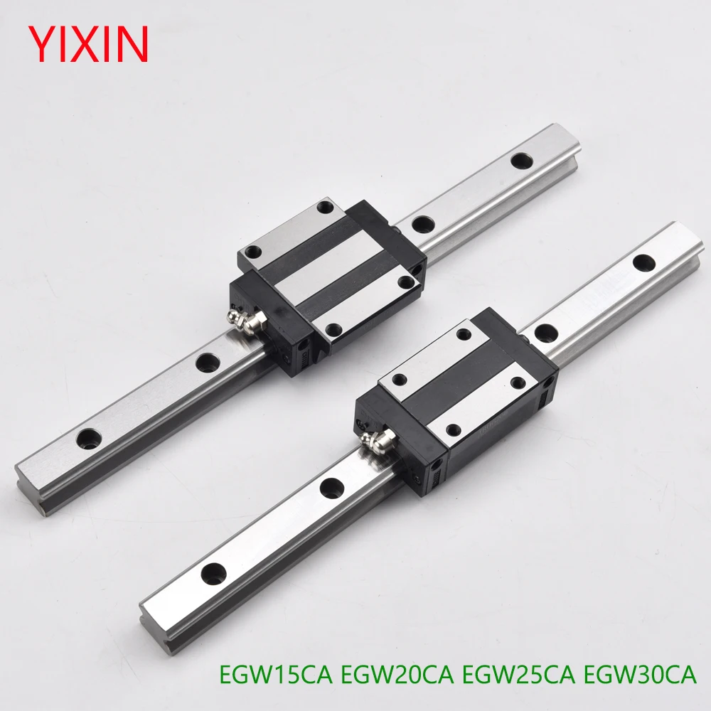 Heavy Linear Rail Slide EGW15 EGW20 EGW25 EGW30 L 100 300 600 800mm EGW15CA Linear Guide with Block Carriage CNC 3D Print Part