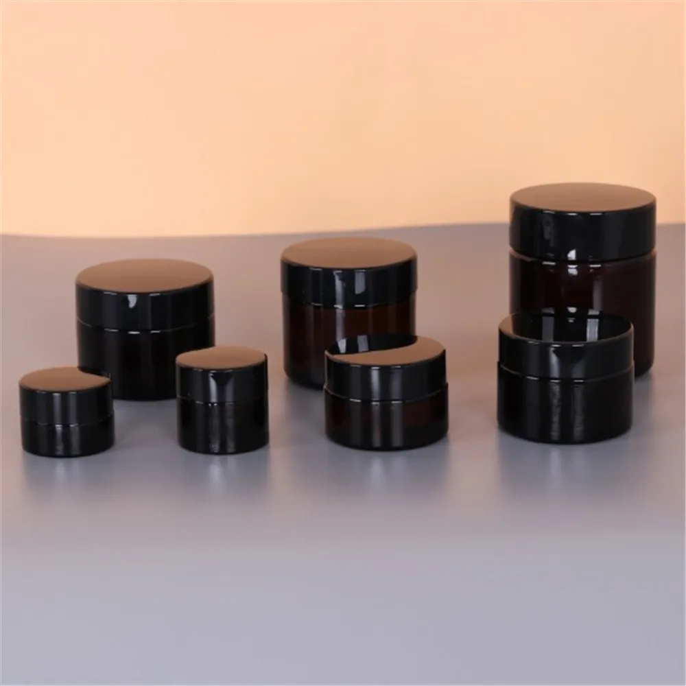 1Pcs  Cosmetic Jar 20/30/50/100g Plastic Lids Empty Cream Bottle Nail Art Eyeshadow Makeup Container  Pot Travel Box