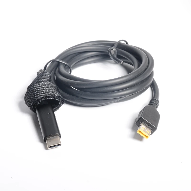 Cabo usb tipo c para notebook, cabo de carregamento 1.5m 65w para lenovo g40/g50/g440s/g500dthinkpad e4310/x230/t431/s3 series