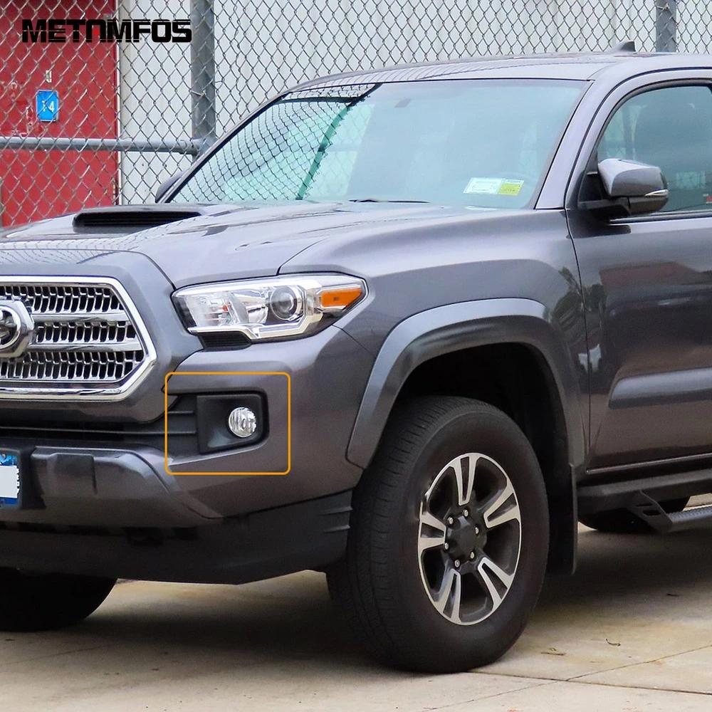 For Toyota Tacoma TRD Sport/Off road 2016-2018 2019 Chrome Front Fog Light Lamp Foglight Cover Trim Exterior Car Accessories