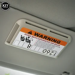 Car Sun Visor Card Holder Car Accessories Card Storage Car Card Slot Multi-function Storage Box Glasses Clip Car Styling