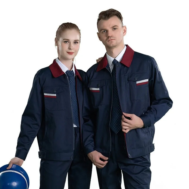 Anti-static Electric Factory Worker Uniforms Wear-resistant Durable Autumn Miners Gas Station Suits Special Work Clothing S-5xl