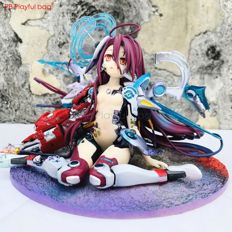 

Playful bag 13cm pvc Model No Game No Life Shuvi Dola action figure Sexy girl Sitting posture figure Anime collections HF12