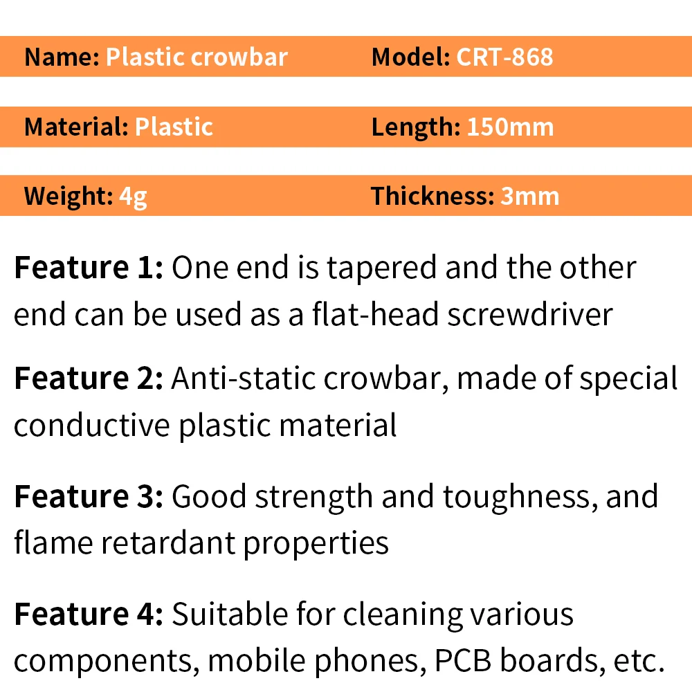 LUXIANZI 5pcs Mobile Phone Repair Crowbar Opening Tool For HuaWei Xiaomi Samsung Mobile Phone Open Crowbar pry sheet Kit