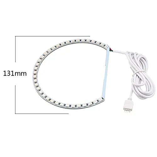 Car 5050 SMD LED RGB  Angel Eyes Halo Ring Light Colorful Multicolor Daytime Running Lights Compatible For BMW E46 3 Series