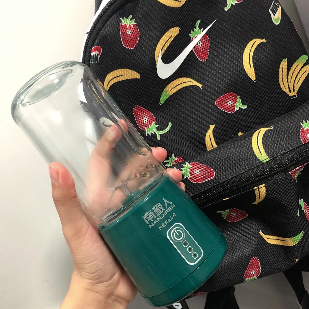 Nanjiren-batidora portátil USB, exprimidor eléctrico de frutas, batidora de mano, miniprocesador de alimentos recargable, taza de jugo