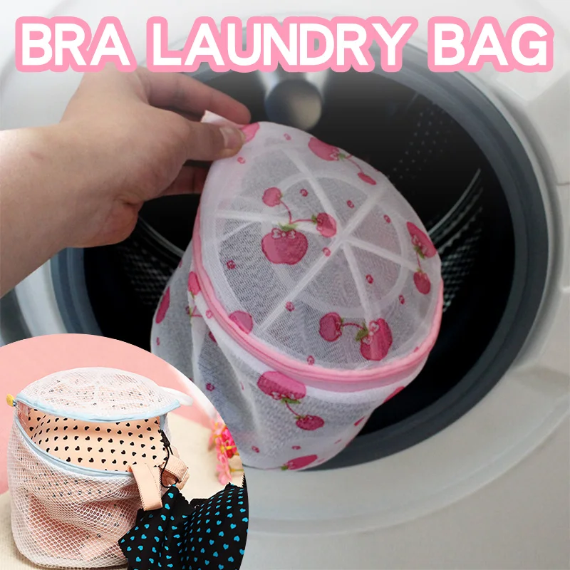 Double thickening Bra Laundry Bags  Laundry Net  Wash bags Circular Shaped Brassiere wash Bag Bra Bring support Not deformed 1PC