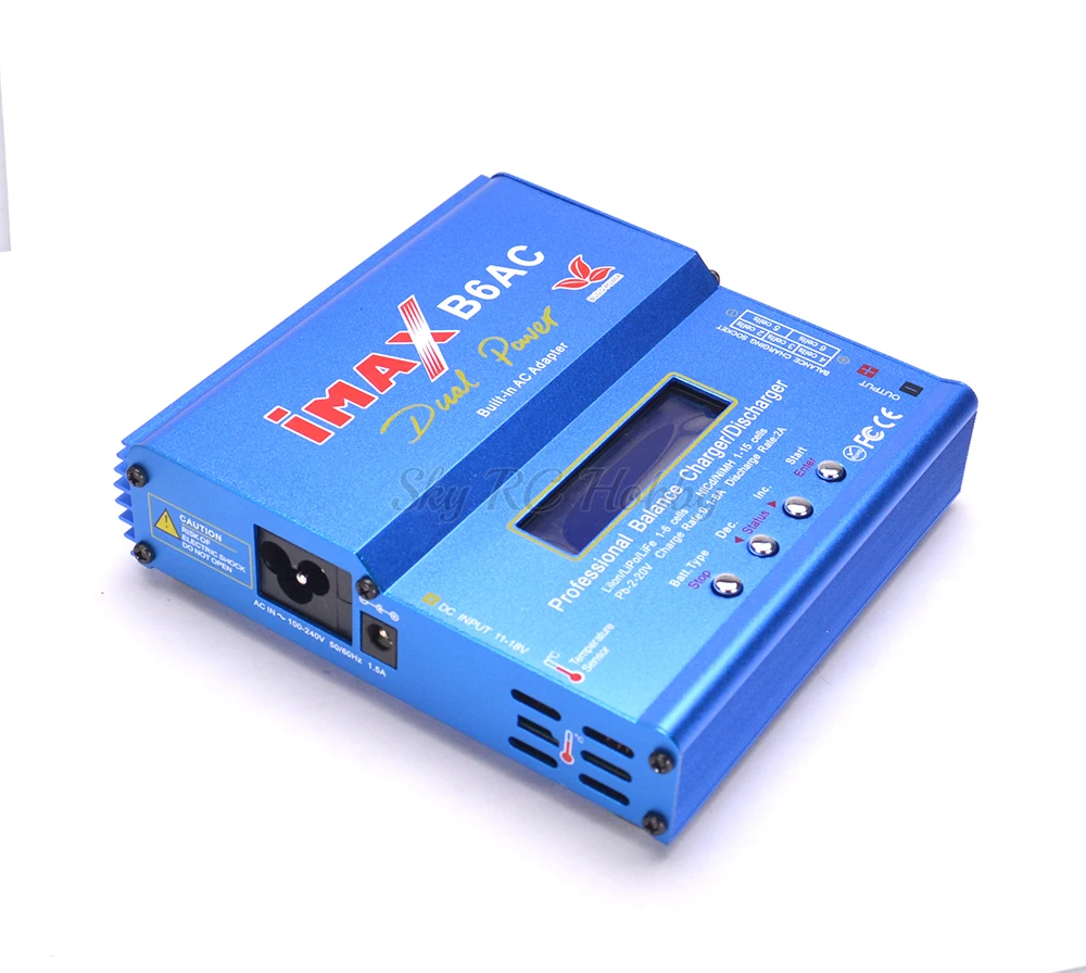 IMAX B6 AC B6AC Lipo NiMH 3S RC Battery Balance Charger / Discharger + B6AC European Universal Power Cord Power Cable EU / US