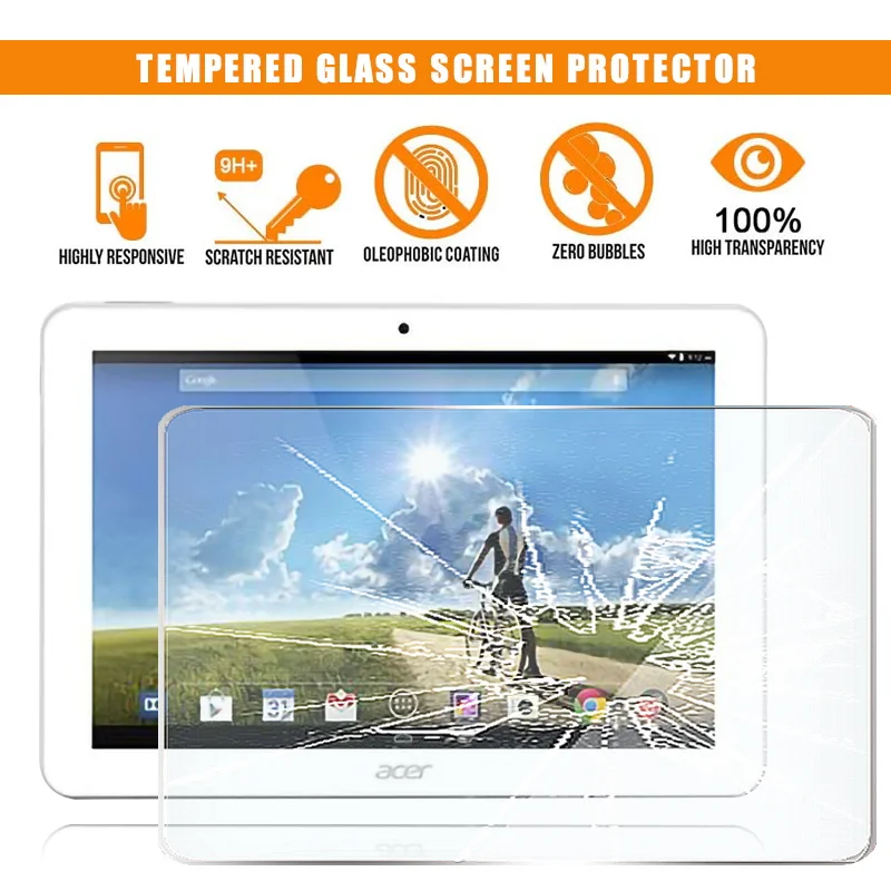 

For Acer Iconia Tab 10 A3-A20 10.1" Tablet Tempered Glass Screen Protector 9H Premium Scratch Resistant HD Clear Film Cover