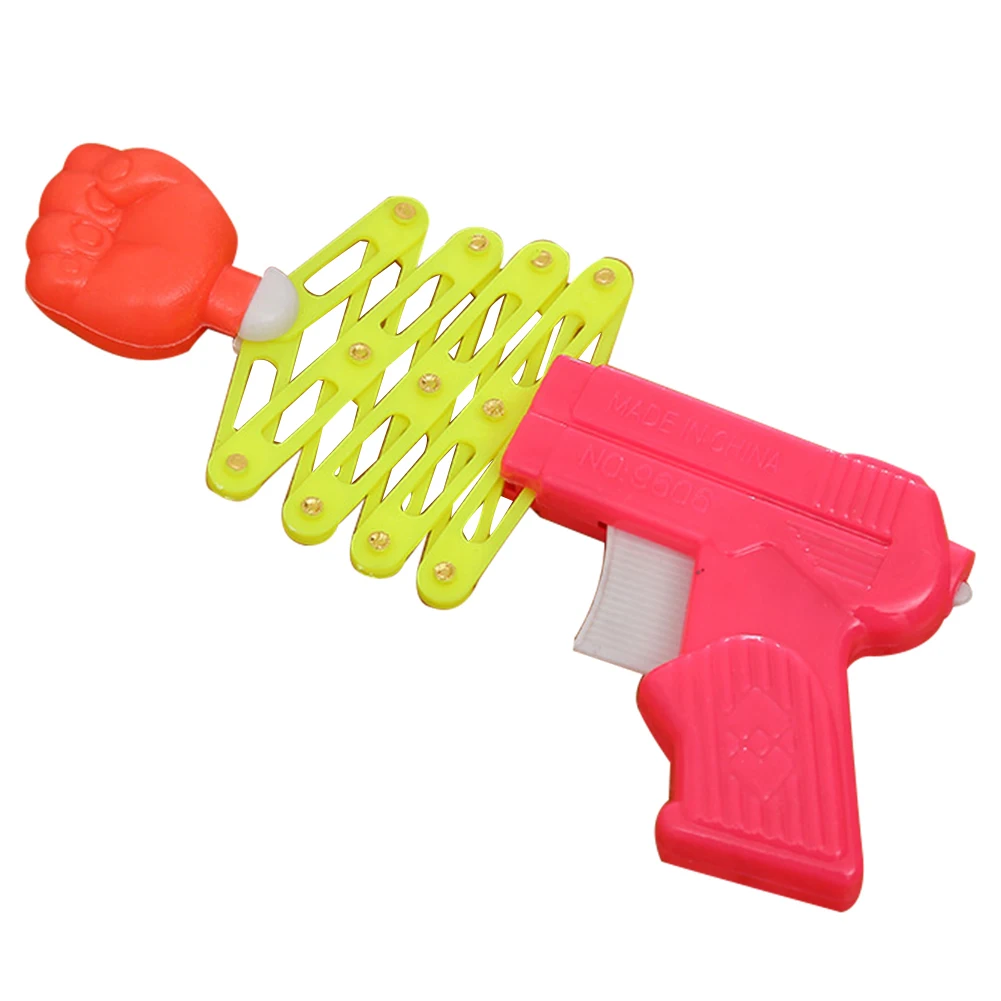 Retractable Fist Shooters Trick Toy Gun Funny Kids plastic Party Festival Gift Classic Elastic Telescopic Fist Toys For Children