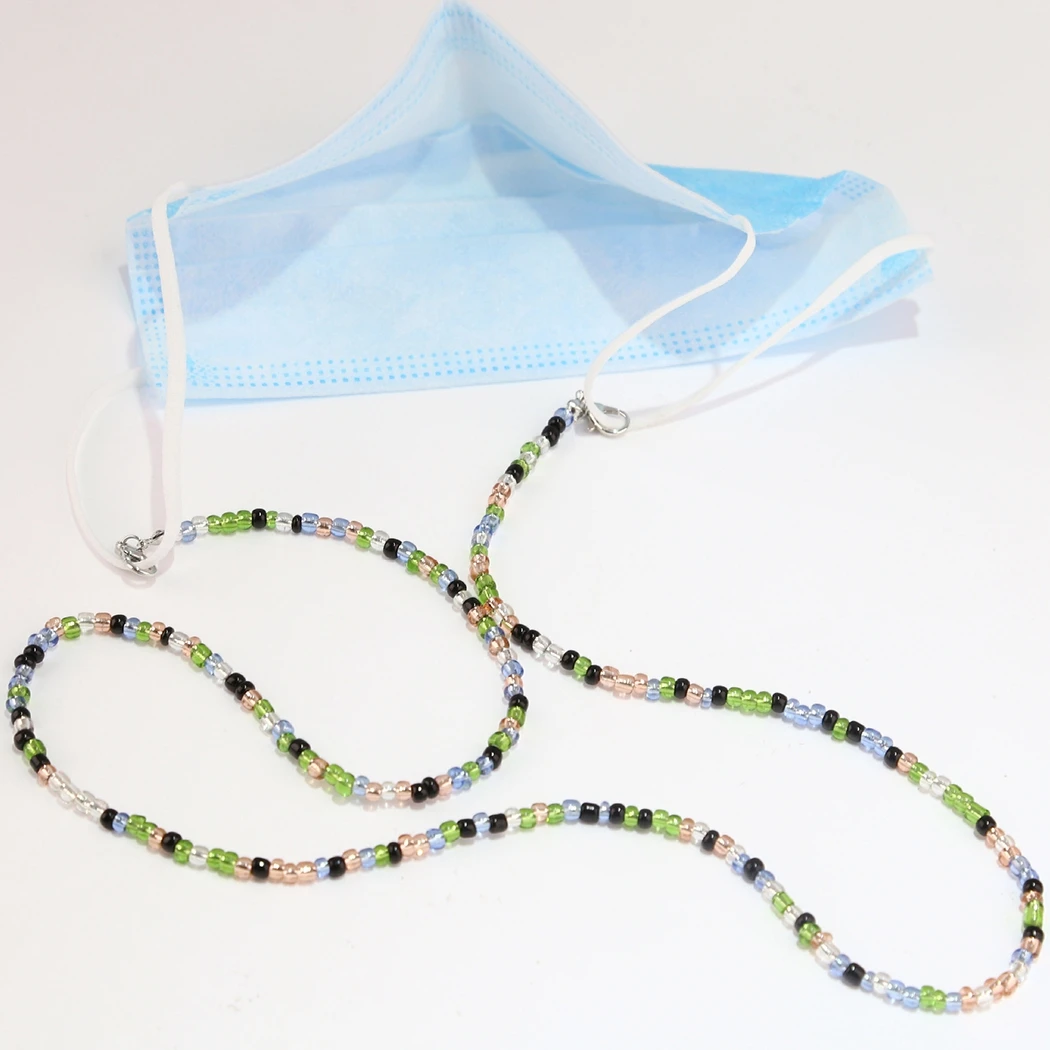 Beaded Eyeglass Chain Anti-skid Eyeglass Strap Holder  Sunglasses Spectacles Holder Neck Cord Glasses Slip Chain