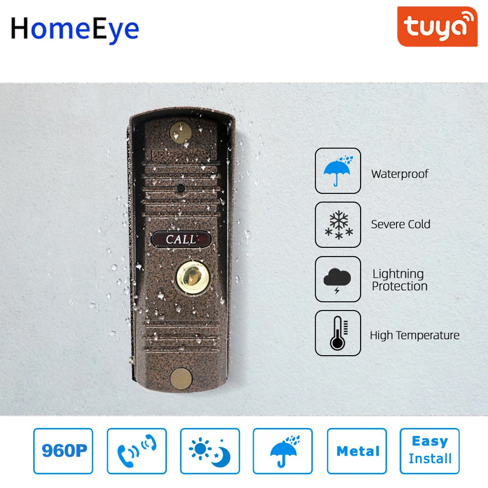 Tuya Smart Leben App Fernbedienung WiFi IP Video Tür Telefon Video Intercom Sicherheit Startseite Access Control System Motion Erkennung