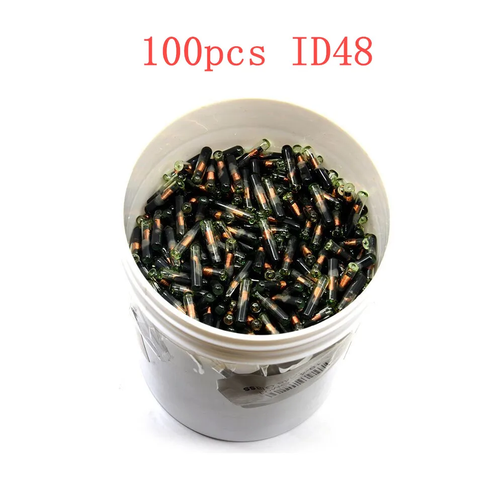 

100pcs after market ID48 transponder chip Blank OEM ID-48 Transponder Chip Glass ID 48 Unlock Chip For car key