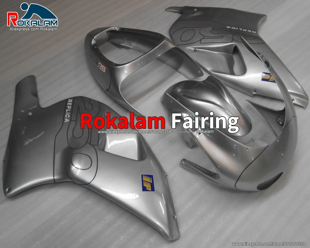 Body Kit For Aprilia RS250 1995 1996 1997 RS-250 95 96 97 All Silver Aftermarket Motorcycle ABS Fairing Set