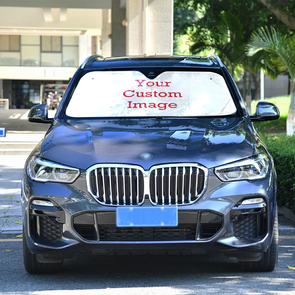 2025 Car Heated Windshield Sunshade Car Window Custom image Print Windscreen Cover Protection Sunshade Auto Sun Visor