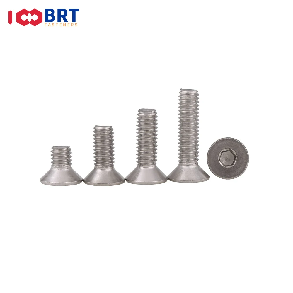 2Pcs M8 M10 A2 304 Rvs Hex Hexagon Socket Platte Verzonken Kop Allen Bolt