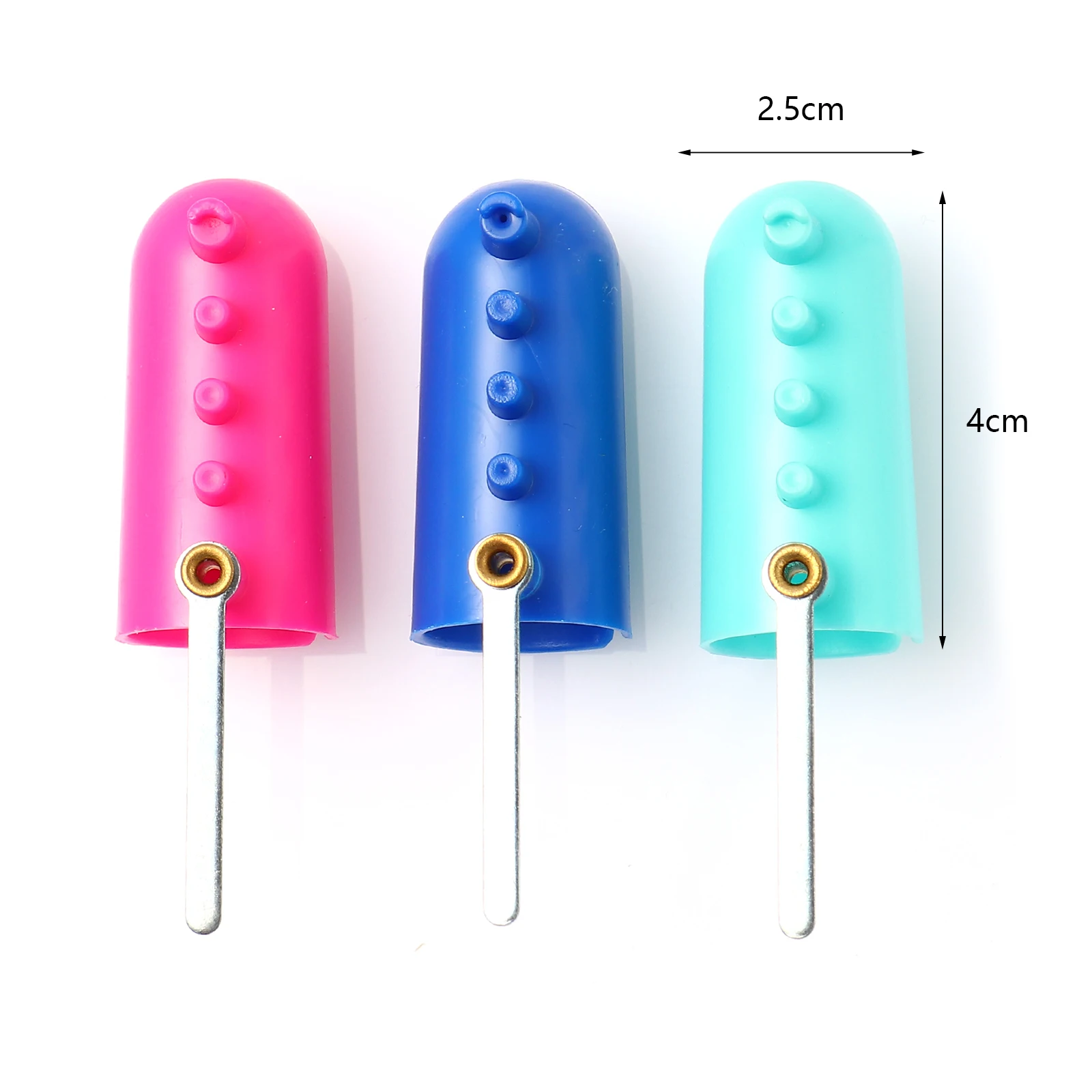 Plastic Thimble Sewing Ring Thread Cutter Finger Blade Needle Embroidery Thread Breaker Sewing Accessory At Random Color 1 Piece