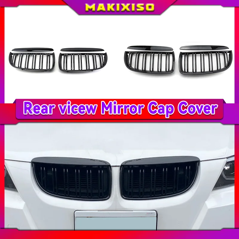 

4PC/SET Pair Car Front Kidney style Double Slat Grille Set For BMW E90 E91 2005-2008