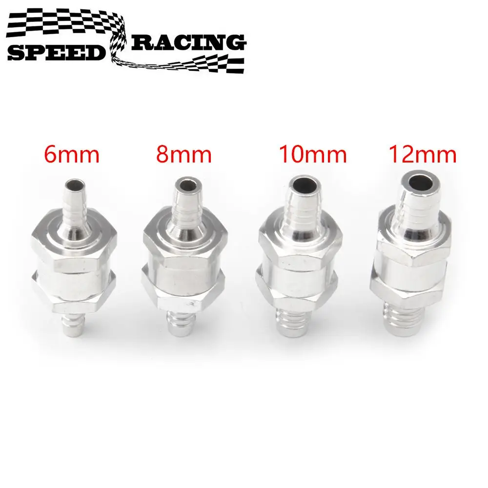 6/8/10/12mm One Way Fuel Non Return Check Valve Petrol Diesel Aluminium Alloy For Carburettor Low Pressure Fuel Systems