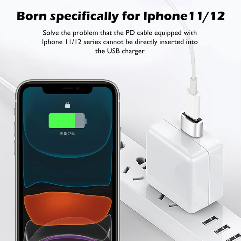 TYPEC female to USB male 2.0 mobile phone Charging USB 3.0 Type-C OTG Date Adapter Usb C Male To Type C Otg Charger Converter view 4