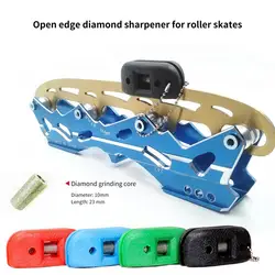 Afilador de patines anticorrosivo, piedra amoladora de patín de hielo de tamaño pequeño, afilador de mano, herramienta de piedra de afilar de Hockey para deporte