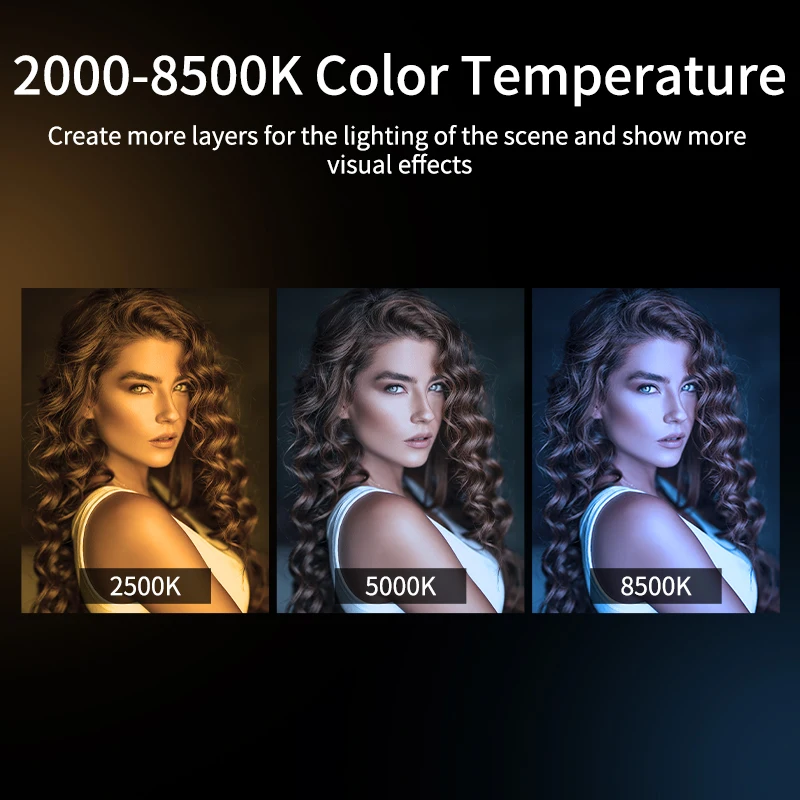 KingMa RGB Video Light LED Camera Lamp For Tik tok Youtube Light Streaming Rechargeable Mini Photo Light Fill Lighting