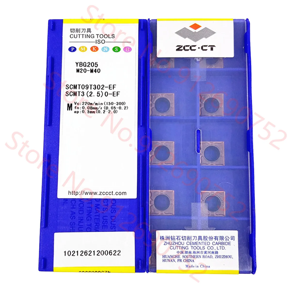 

SCMT09T302 SCMT09T304 SCMT09T308-EF SCMT09T304 SCMT09T308-EM YBG205 ZCC.CT Cutting Carbide Insert CNC Lathe Tools