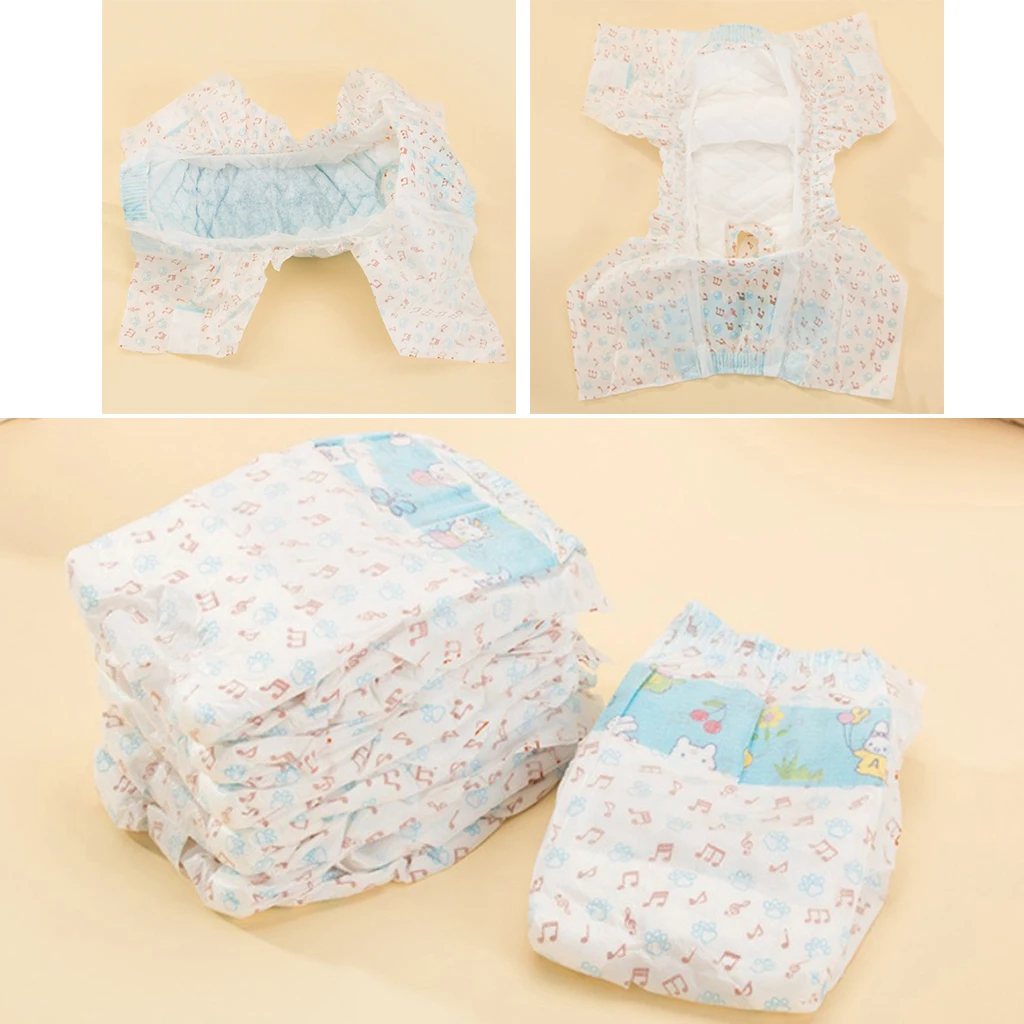 10 Pcs Super Absorption Physiological Pants Dog Diaper Diapers For Dogs Pet Male Female Dog Disposable Leakproof  XXS/XS/S/M/L