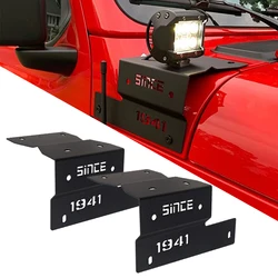 1Pair Column Lamp Bracket A-pillar Mount Car Driving Work light Mounting Bracket For Jeep Wrangler JL 2018-2021 & Gladiator JT