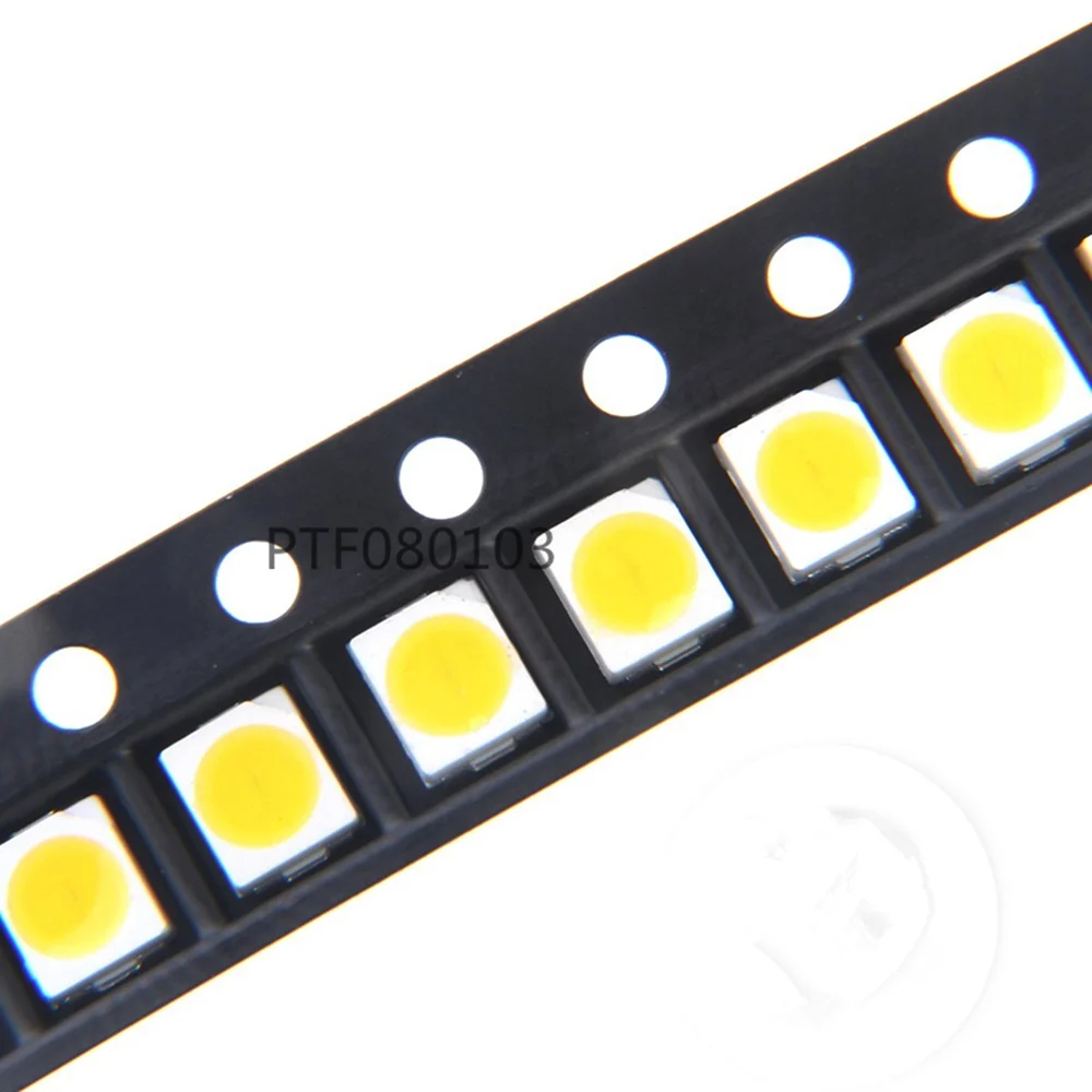 1000pcs SMD LED 2835 White Chip 0.25 W 3V 50-55LM Ultra Bright Surface Mount LED Light Emitting Diode Lamp