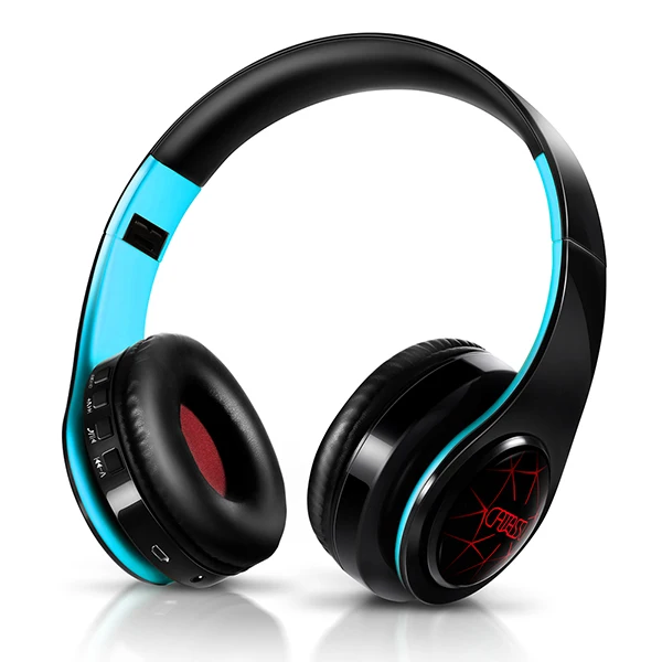 Nieuwe aanwinst LED-ademhalingslampjes Draadloze Bluetooth-hoofdtelefoon Mobiele headset Ondersteunt mobiele computer tablet Zware bas