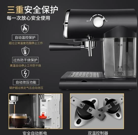 Donlim اسبريسو الايطالية مقهى آلة المنزلية مضخة البخار المنزل صانع القهوة 20BAR رغوة الحليب شبه التلقائي DL-KF5002 مكتب لتقوم بها بنفسك