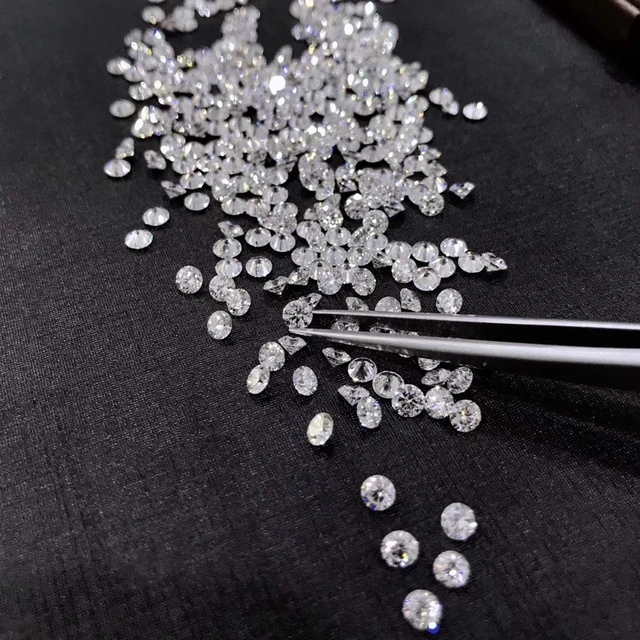 100% 天然ダイヤモンドストーン,0.03ct,2mm,h,si,非常に良いカット 
