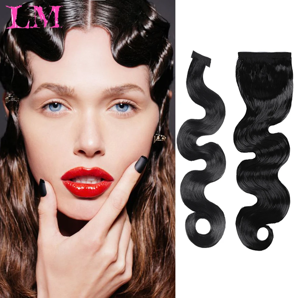 

LM Retro Hand-pushed Bangs Hanfu Headdress Costume Wig Photo Studio Cheongsam Garland Hair Bag Antique Hair Accessories