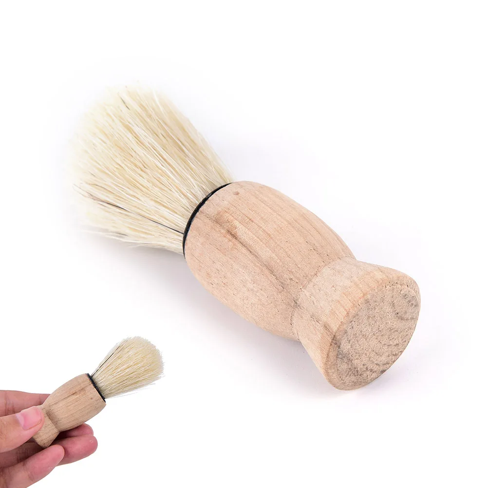 1Pc Professional Wood Handle Badger Hair Beard Shaving Brush For Best Men Father Gift Mustache Barber Tool Face For Salon
