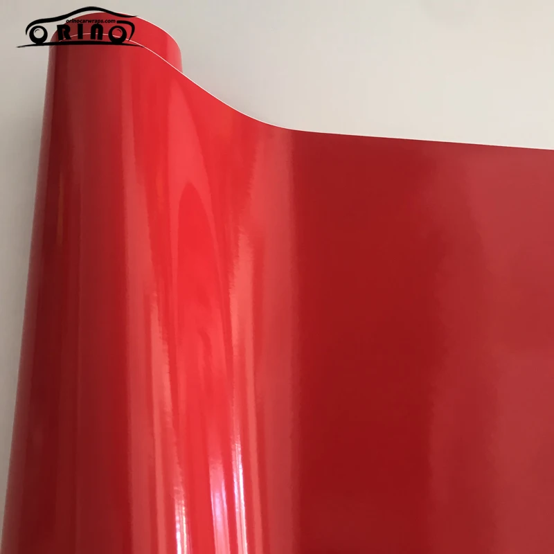 10/20/30/40/50X152CM Glossy Red Vinyl Film Sticker Gloss Car Wrap Foil Decal Car Motorcycle Scooter Wrapping with Air Release