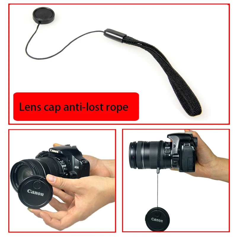 BIZOE Anti-Lost Lens Cap Keeper Holder for Digital Camera Lens Cover Cap Accessories