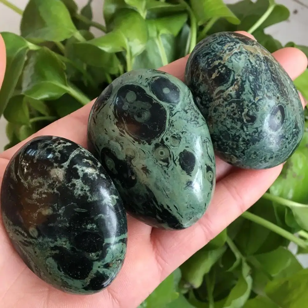 

Natural Kambaba Jasper stone Natural jasper hand play 90-100g
