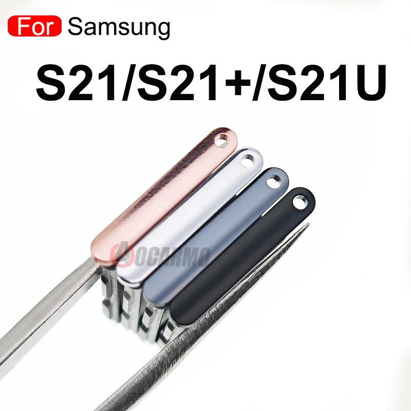 For Samsung Galaxy S21 Plus S21+ S21U S21 Ultra Single Dual SIM Card Sim Tray Card Slot Holder Replacement parts