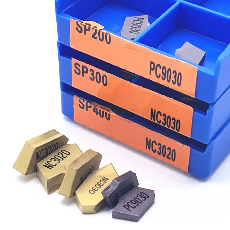 SP300 NC3020/NC3030/PC9030  Slotted Carbide Inserts Parting and grooving metal Tool Lathe Tool grooving turning tool