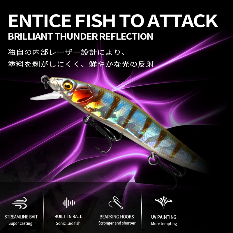 BEARKING 9.8cm 10g SP nurkowanie 2.1m profesjonalne Minnow Wobbler przynęty wędkarskie jakości jerkbaity sztuczna przynęta Predator tackles — zdjęcie 3