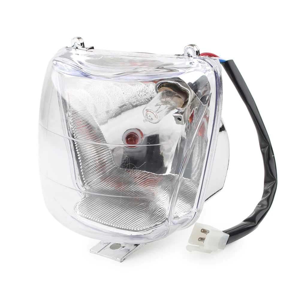 Chinese ATV Quad Dirt Bike Headlight w/ Bulb Wiring 50cc 70cc 90cc 110cc SUNL COOLSTER TAOTAO