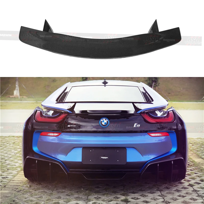 

Задний спойлер (лип-спойлер) из карбона для BMW i8 2014-2018 на крышку багажника