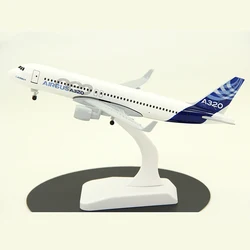 20CM Airplanes Aircraft Model Airbus A320 NEO Prototype With Wheel Passenger Plane Model Alloy Diecast Toys Gifts