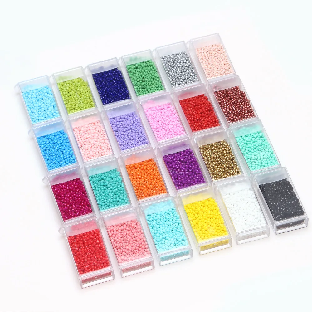 

1000pcs/Bottle 2mm Small Glass Miyuki Beads Multicolor Seed Bead For Jewelry Making Bracelet Necklace Handmade DIY Accessories