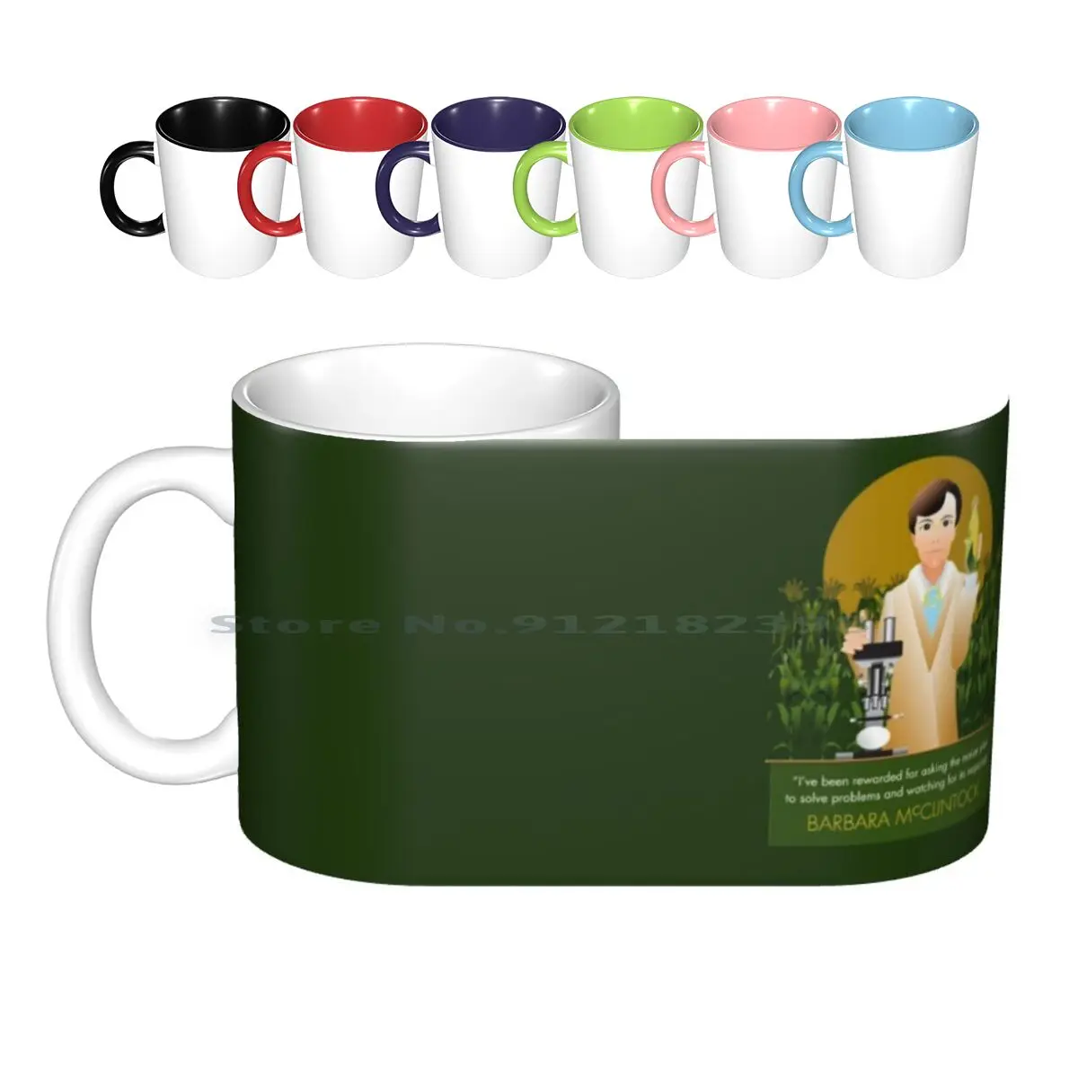 Barbara Mcclintock : American Cytogeneticist , Awarded The 1983 Nobel Prize In Physiology Ceramic Mugs Coffee Cups Milk Tea Mug