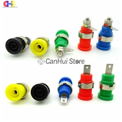 5pcs Insulated Safety 4MM Banana Plug Socket Jack Panel Mount Binding Post Connector Multimeter Socket Banana head Female 32A