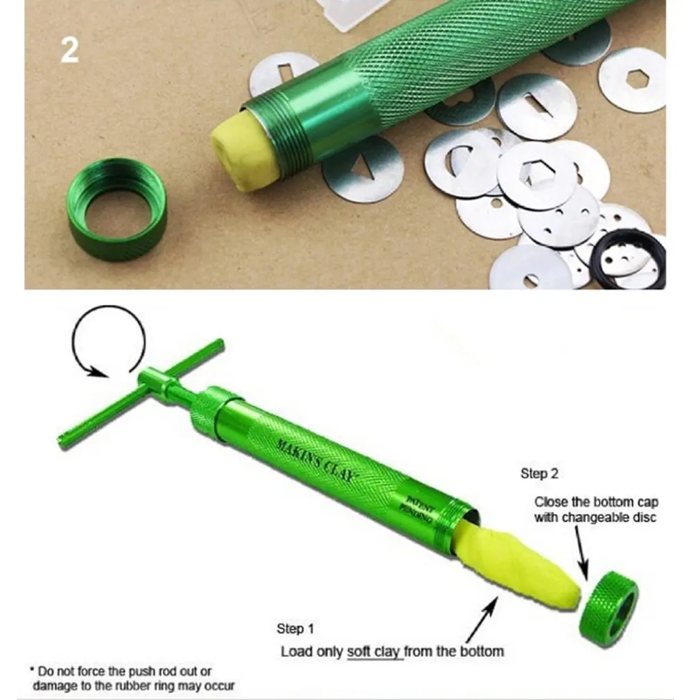 Extrusora de pasta de azúcar de acero inoxidable de diseño práctico, pistola artesanal, herramientas de arcilla polimérica para hornear, Fondant, escultura de pastel, bricolaje, hogar