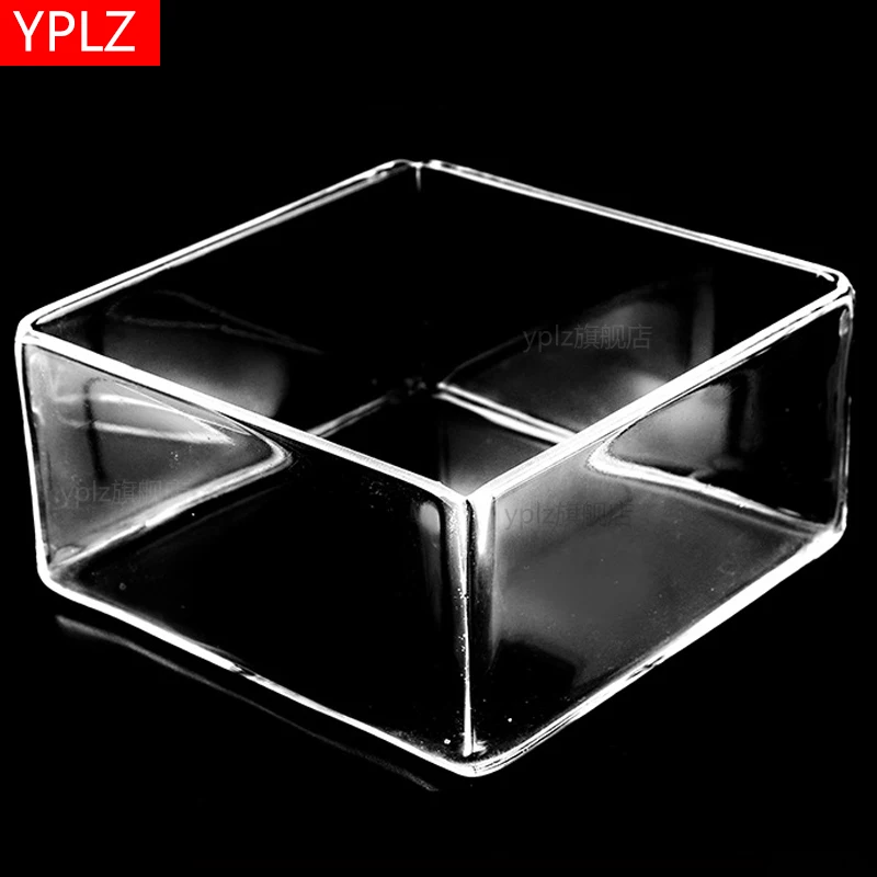 Quartz groove square groove square groove rectangular groove high temperature resistant transparent quartz cell for experiment