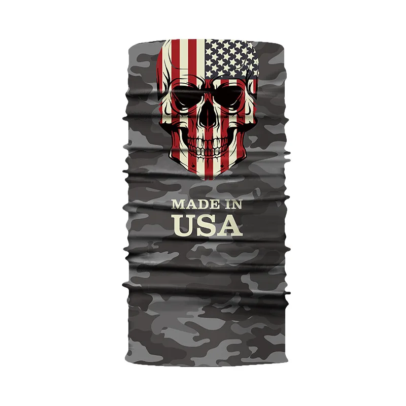 Camouflage Skull National Flag Magic Scarf Cycling Seamless Balaclava Head Scarves Headband Neck Face Warmer Motorcycle Bandanas
